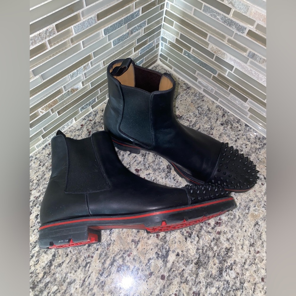 Christian Louboutin Men’s Sneakers Size 45.5 Black Spikes